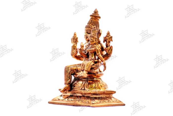 ŚRĪ LAKṢMĪ NĀRĀYAṆA Panchaloha Icon - Image 5