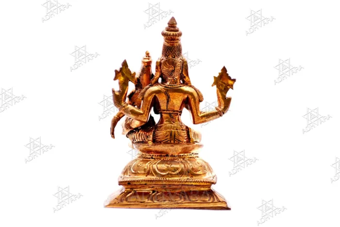 ŚRĪ LAKṢMĪ NĀRĀYAṆA Panchaloha Icon - Image 4