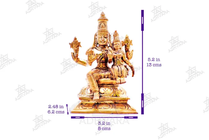 ŚRĪ LAKṢMĪ NĀRĀYAṆA Panchaloha Icon - Image 6