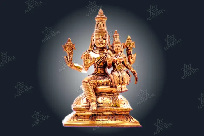 ŚRĪ LAKṢMĪ NĀRĀYAṆA Panchaloha Icon - Image 2