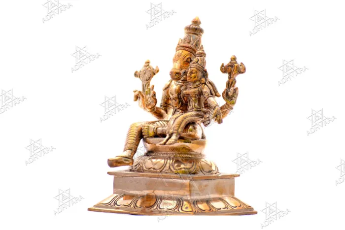 ŚRĪ LAKṢMĪ HAYAGRĪVA Panchaloha Icon - Image 4