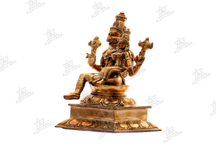 ŚRĪ LAKṢMĪ NARASIMHA Panchaloha Icon - Image 6