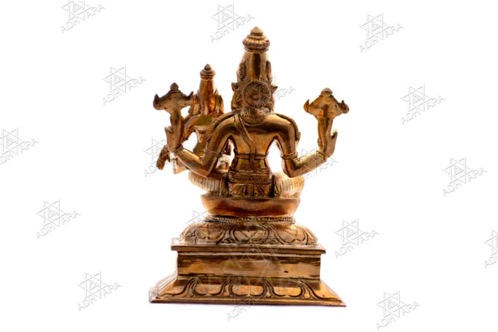 ŚRĪ LAKṢMĪ NARASIMHA Panchaloha Icon - Image 5