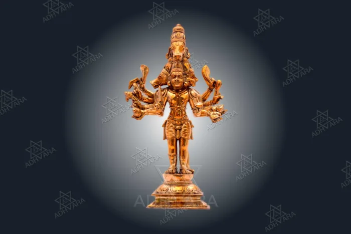 ŚRĪ PANCAMUKHA HANUMĀN Panchaloha Icon - Image 6