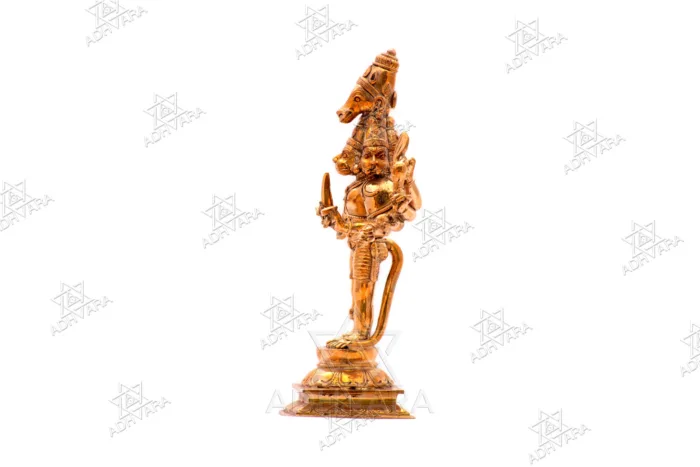 ŚRĪ PANCAMUKHA HANUMĀN Panchaloha Icon - Image 3
