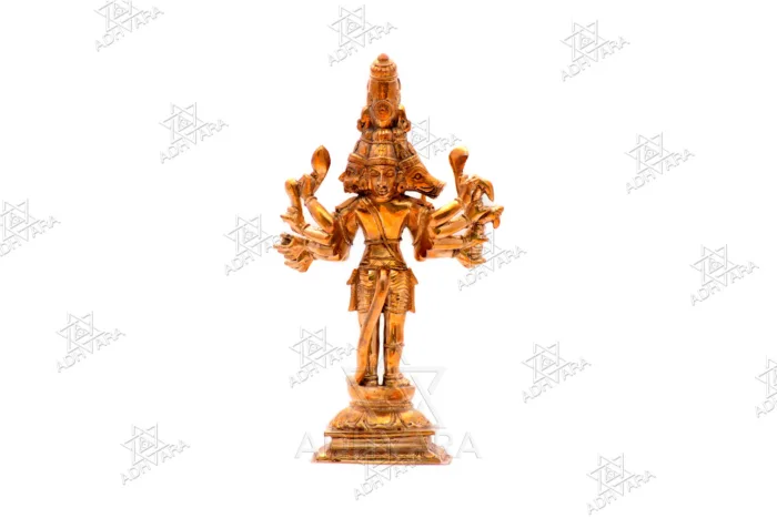 ŚRĪ PANCAMUKHA HANUMĀN Panchaloha Icon - Image 4