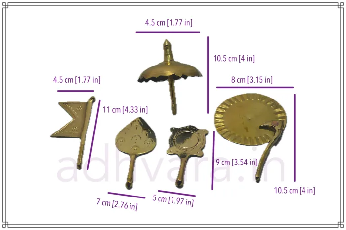RAJOPACHARA SET Small - Brass [handmade] - Image 2