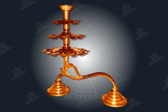 Brass RATHA OR NAKSHATRA ARARTI 3 STEP - Image 4