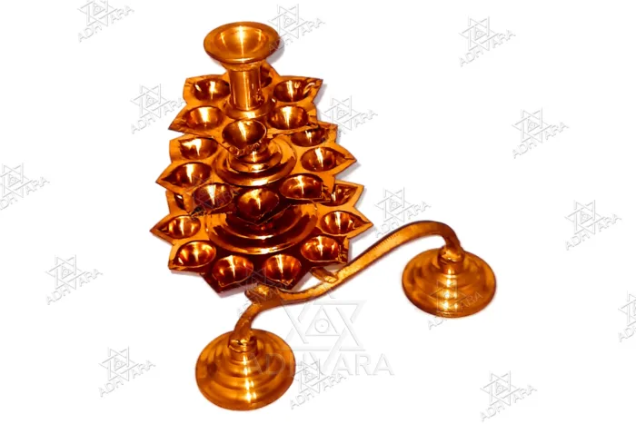 Brass RATHA OR NAKSHATRA ARARTI 3 STEP - Image 2