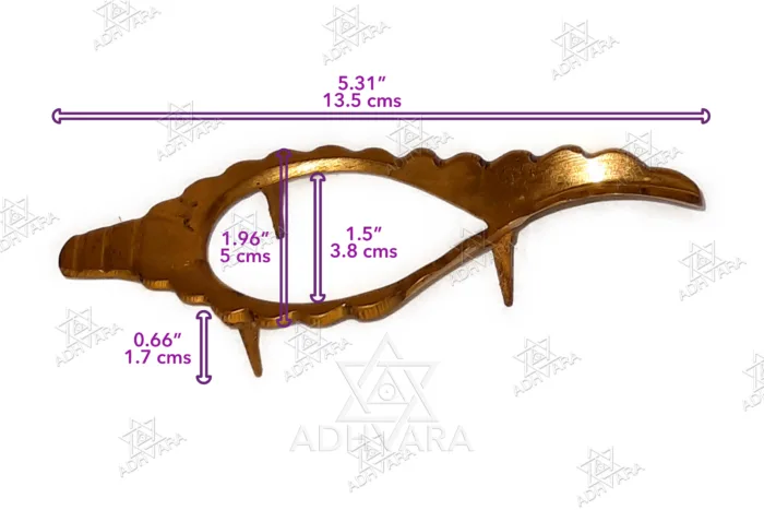 Brass SHANKHA STAND 5.3” - Image 5