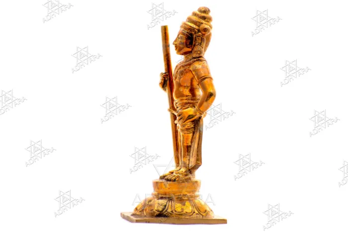 UḌUPĪ ŚRĪ KṚṢṆA Panchaloha Icon - Image 6